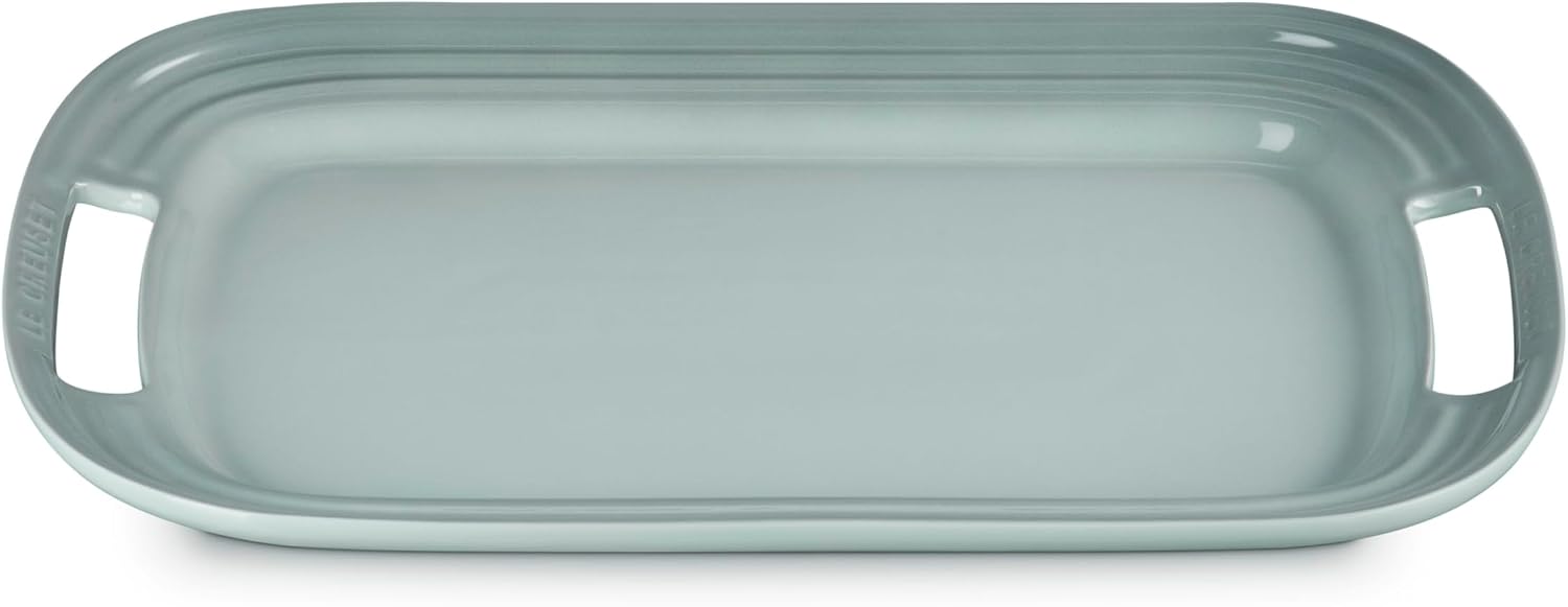 Le Creuset Stoneware Serving Platter, 16.25", Sea Salt