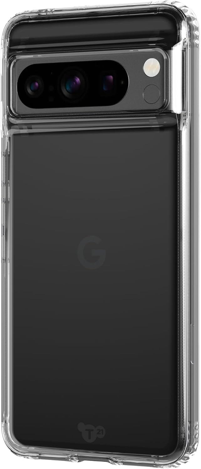 tech21 Evo Clear case for Google Pixel 8 Pro - Impact Protection Case - Slim Fit - Transparent