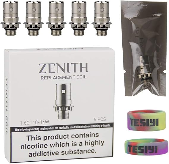 INNOKIN Zenith Replacement Coils 1.6Ω for iTaste Kroma-A Zenith Cool Fire Mini Zenith D22 Adept Zlide Tank Atomizer Pack of 5