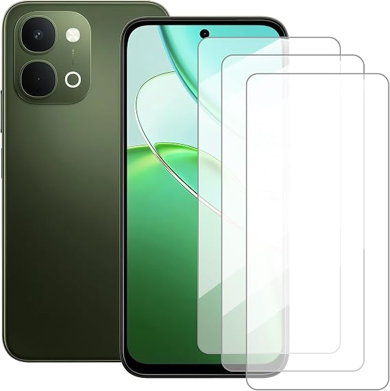 Screen Protector Compatible with Vivo T5x(6.75 Inch) [3 Pack] Glass Screen Protector Suitable for Vivo T5x, Tempered Glass Protective Film