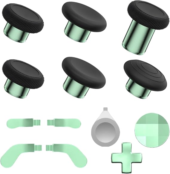 Elite Series 2 Controller Accessories Kit - Thumbsticks, D-Pads and Trigger Paddles with Storage Case for Elite Series 2 Core (Light Green)