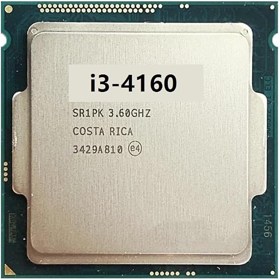 Intel Core i3-4160 Kullanılan CPU 2 Çekirdekli 4 İş Parçacıklı Masaüstü İşlemci 3,6 GHz 3M 54W LGA1150
