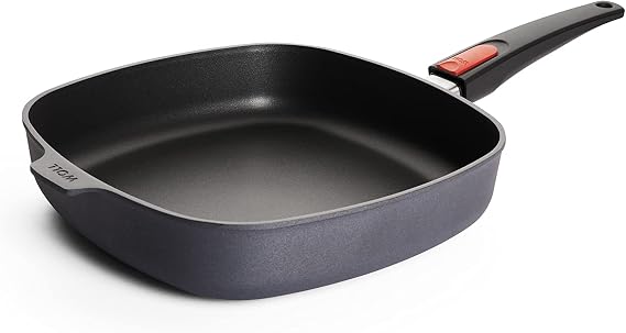Woll Nowo 1628DPS Diamond Lite Square Frying Pan with Removable Handle 28 cm x 28 cm Height 6.5 cm