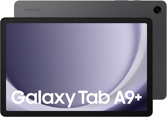 Samsung Galaxy Tab A9+ Android Tablet, 64GB Storage, Large Display, 3D Sound, Graphite, (UK Version)