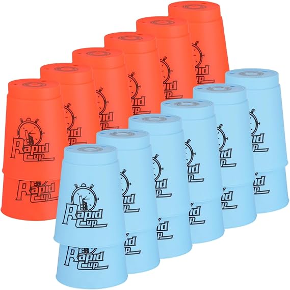 yeesport 24 Pcs Sport Stacking Cups, Training & Competition Set with 2 Bags