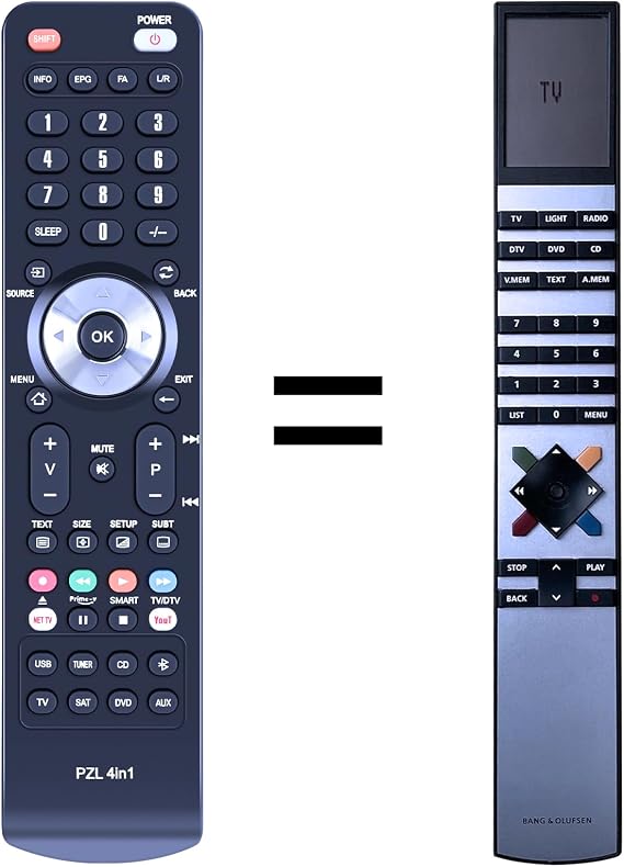 Remote Control Replacement Compatible with Bang & Olufsen Beovision MX TV MX4000 MX4002 MX6000 MX7000 Analog CRT Television