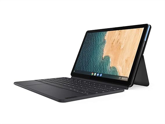 Lenovo 10.1 inch Chromebook Duet, 1920 x 1200 pixel, MediaTek Helio P60T Octa-Core 2.0 GHz, ARM G72 MP3 800 GHz, 4 GB LPDDR4X and 128 GB, with Ke