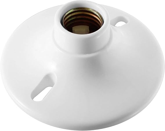 Round E27 Ceiling Socket Lamp Socket LED Plastic Socket