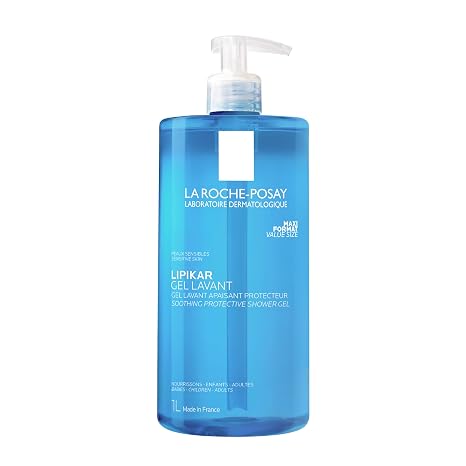 La Roche Posay - Lipikar Gel de Ducha Fisiológico Relipidizante, Con Niacinamida y Manteca de Karité, Sin Jabón Ni Parabenos, Para Piel Sensible y Seca