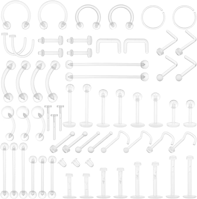 Nose Studs Retainers, Piercing Retainers, Eyebrow, Lip, Cartilage, Tragus