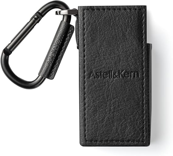 Astell & Kern AK HB1 Case, Black, Bluetooth Portable USB-DAC AK HB1 Case, PU Faux Leather with Carabiner IRV-AK-HB1-CASE-BLK