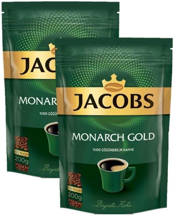 Jacobs Monarch Gold Kahve 400gr (200 gr x 2) Ekonomik Paket