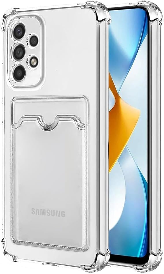 Microsonic Samsung Galaxy A33 5G Card Slot Shock için Kılıf Şeffaf [Galaxy A33 5G ile Uyumlu Kılıf - Şeffaf]