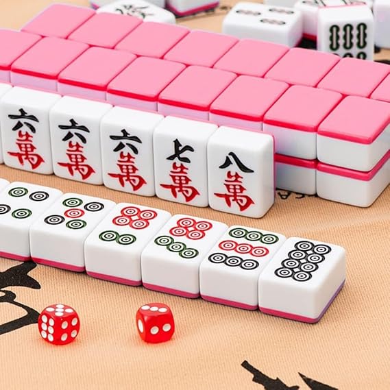 Mahjong Tiles, Mahjong Tiles, Mahjong Tiles, 1.5 inches 38 mm, 1.6 inches 40 mm, 1.6 inches 42 mm, 144 Pieces, For Home Use, Travel, Tabletop Game, Portable, Convenient, Sparrow Tag,