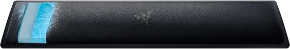 Razer Bileklik Pro - Soğuk Çubuklu Tam Boy Oyun Klavyeleri için Ergonomik Bileklik (Soğuk Çubuklu Dolgu, Isı Yayan Özel Kumaşla Kaplanmıştır) Siyah
