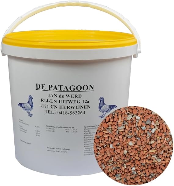 De Patagoon Gold Blend Multimix Large 10 Litres Grit For Racing Pigeons