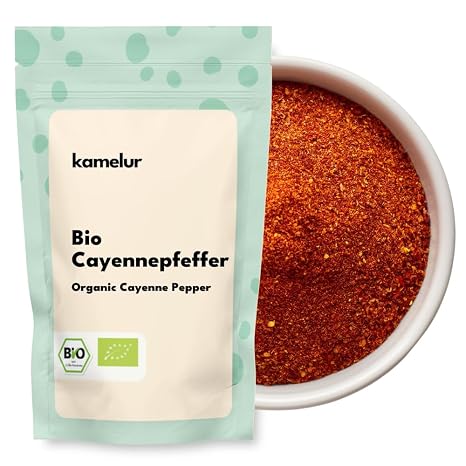 Kamelur Organic Cayenne Pepper (250 g) Cayenne Chili Powder Hot from Organic Cultivation