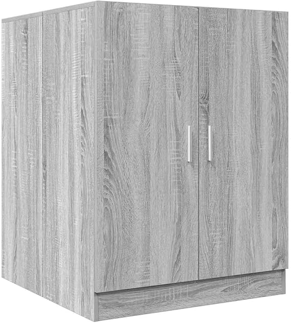 vidaXL Washing Machine Cabinet - Grey Sonoma, Engineered Wood, Extra Storage Space, Sleek Design, Bathroom Organizer Unit, Measures 71 x 71.5 x 91.5 cm
