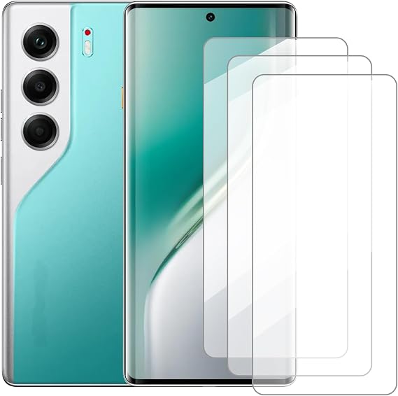 Screen Protector Compatible with Tecno Camon 40 Pro 5G(6.78 Inch) [3 Pack] Glass Screen Protector Suitable for Tecno Camon 40 Pro 5G, Tempered Glass Protective Film