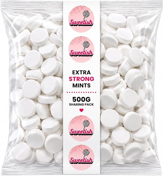 Strong Mints Perfect For Sharing in a 500g Resealable Pouch By Sweetish