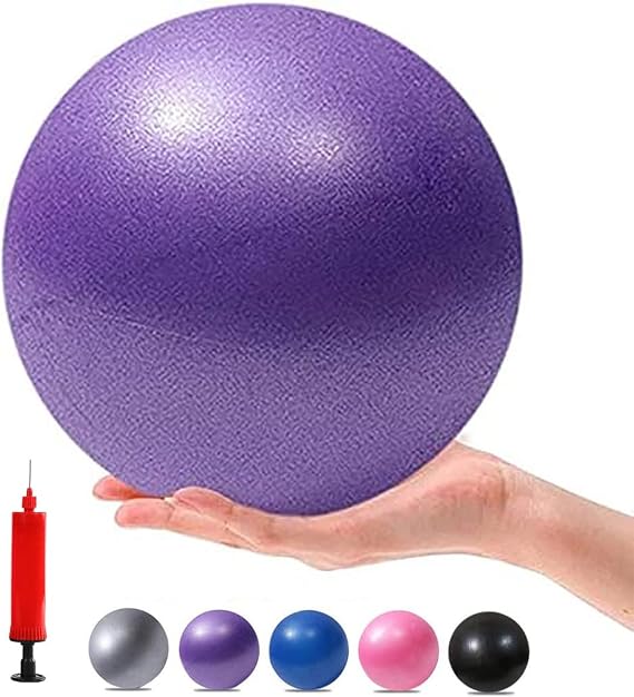 Mini Yoga Balls Exercise Pilates Therapy Balance Bender Ball Barre Equipment for Home Stability Squishy Training with Pump