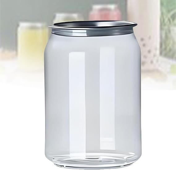 200 Pack Leakproof Disposable Plastic Can Sealer Cups with Aluminum Lids, PET Beverage Bottles for Boba, Smoothie, Compatible with Can Sealing Machine 250ml