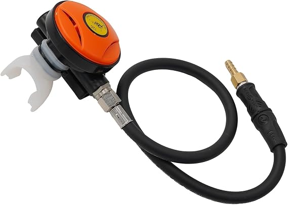 Downstream Demand Valve Scuba Equipment Dive Regulator Set With for OCTOPUS Hose PC+ABS Silicone Diaphragm(Orange)