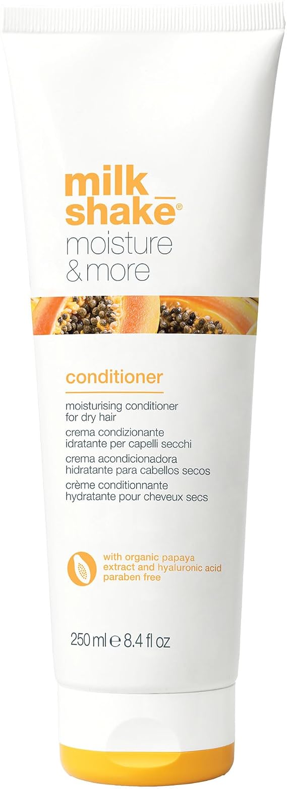 milk_shake | Moisture & More Conditioner 250 ml, Moisturising Conditioning Cream for Dry Hair, Made in Italy