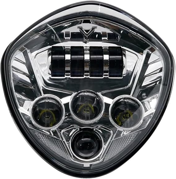 Motorcycle Headlight For Victory For Cross For Country For Kingpin For Vegas For Victoria Motorcycle LED Front Headlight 60W Lamp Head Light(Silver)