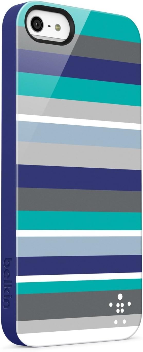 Belkin Bold Striped Shield Case for iPhone 5 and 5s - Blu