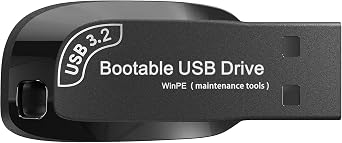 32GB - Bootable WinPE USB Drive 3.2 for Windows 10 & 11, Installation, Reinstallation, Password Reset, Network Drives WiFi & LAN,Supported UEFI and Legacy, Data Recovery, Repair Tool