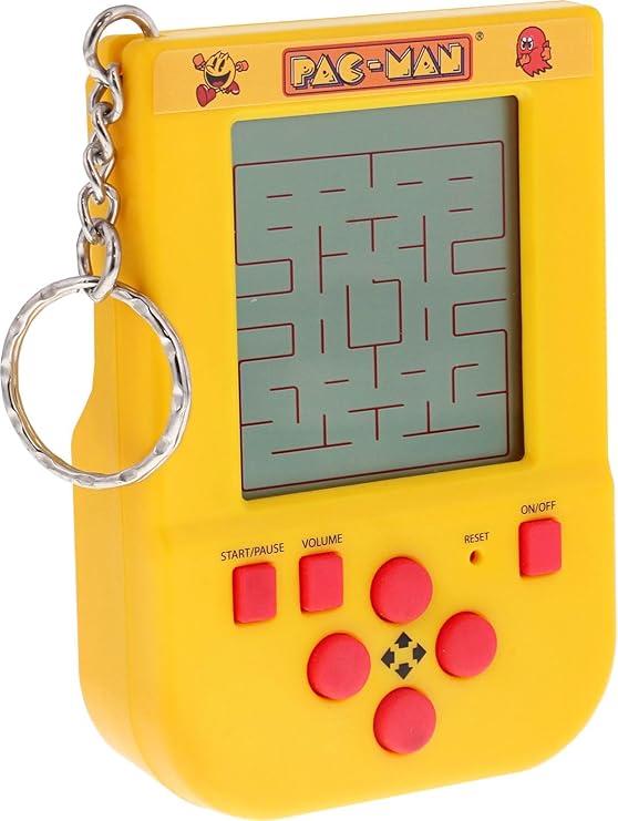 Fizz Creations PAC-MAN Keychain Arcade Game - Retro LCD Handheld