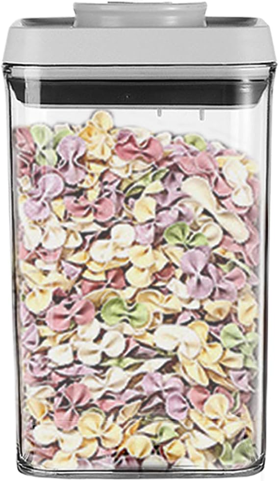 Cereal Container Leakproof Sealing Lid Clear Grains Loose Tea Coffee Beans