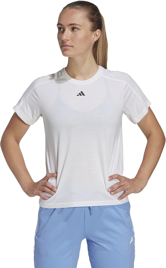 adidas AEROREADY Train Essentials Minimal Branding Crewneck Tişört, hr7796