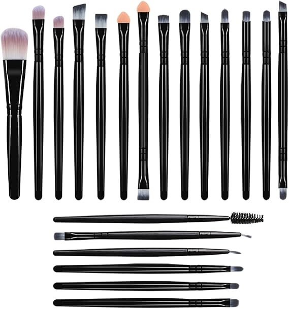 AOOWU Makeup Brushes Eyes, 20 Pieces Professional Makeup Brushes