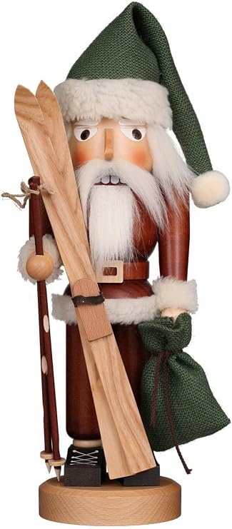 Nutcracker - Santa with Ski Natural - 39,5 cm / 15.6 inch