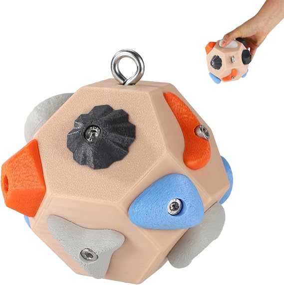 Handcrafted, 3D Rock Climbing Grip Training Ball for Building Strength & Precision Rock Climbing Ball Portable Finger Training Tool for Climbers Gift