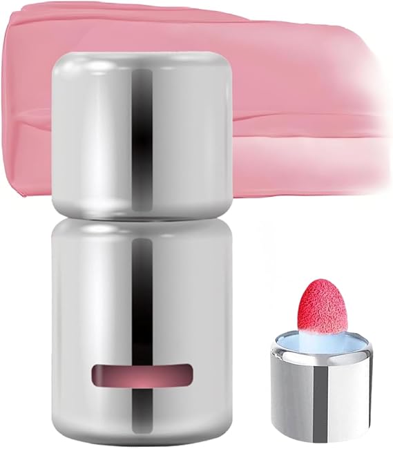 Liquid Blush for Cheeks - Blush Liquid Matte Nude Cheek Tint with Sponge Head, Waterproof 5ml Hydrating Blusher, Buildable Low Saturation Colour for Everyday Makeup