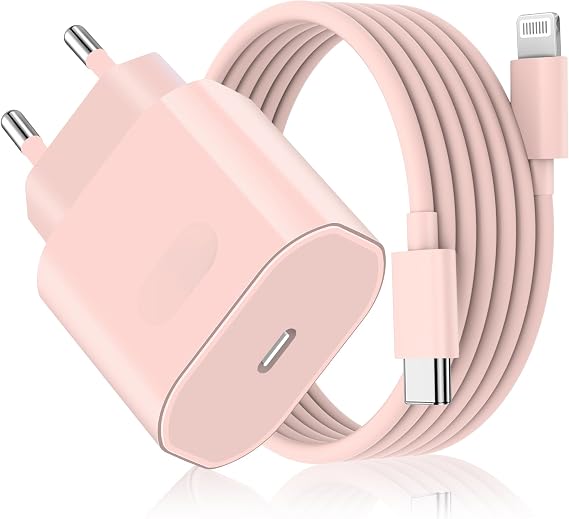 Fast Charging Charger for iPhone 14/14 Pro/14 Pro Max/14 Plus 13 12 11 SE XR X XS 8, 25W USB C Carregador Quick Plug with 2M Cable