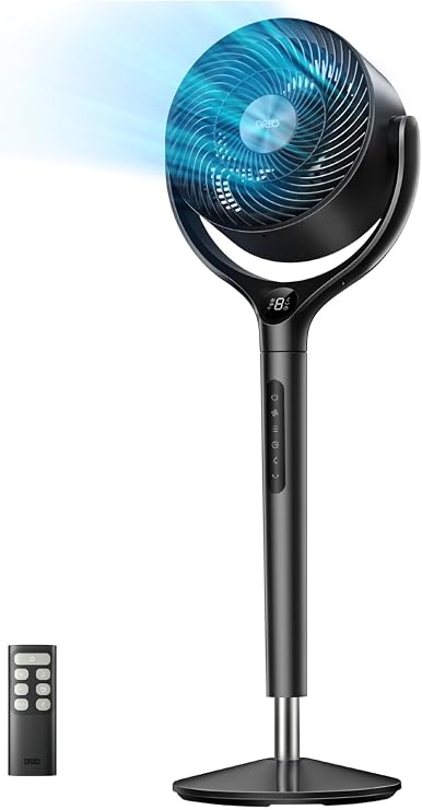DREO Turbopoly Circulator Fan 362 Ayaklı Sessiz Hava Sirkülatörü Siyah