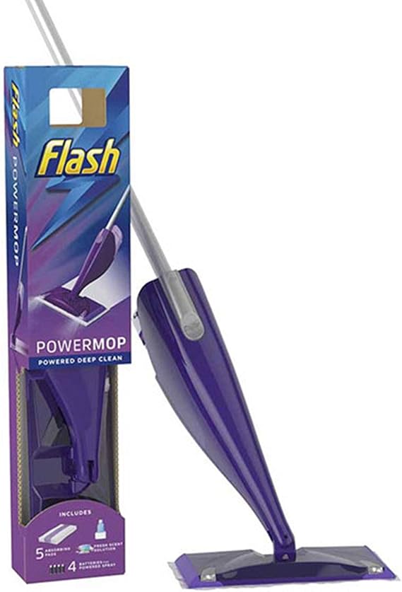 Flash PowerMop Starter Kit with 5 Pads & Liquid Refill