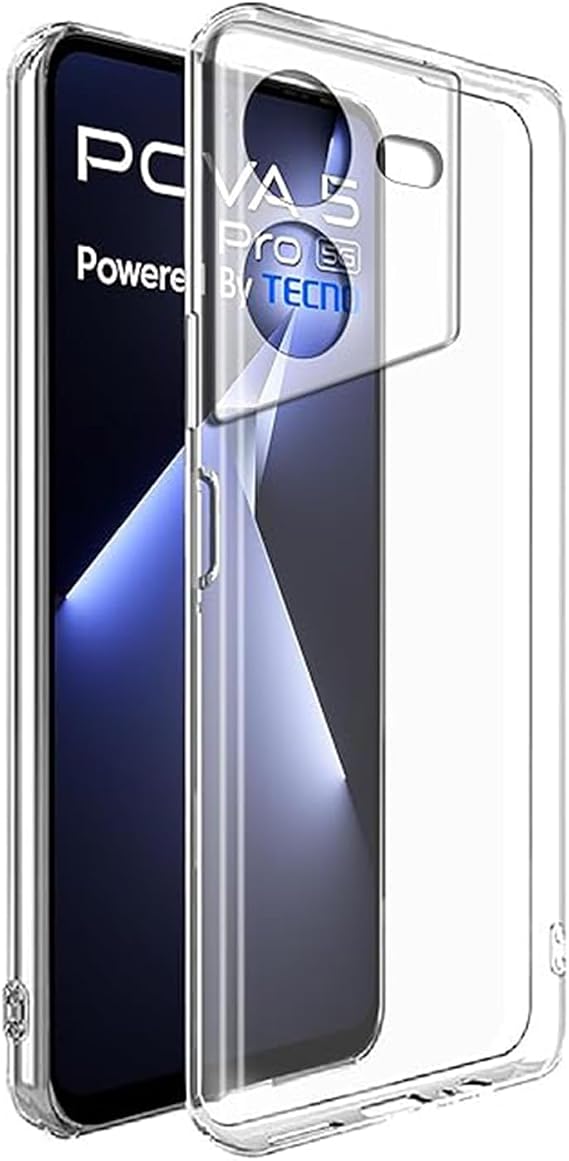 Microcase TECNO Pova 5 Pro Slim Serisi Soft TPU Silikon Kılıf - Şeffaf AL3324