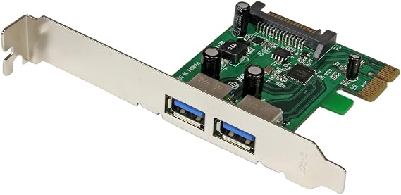 PEXUSB3S24 2 Port PCI Express (PCIe) SuperSpeed USB 3.0 Card Adapter with UASP, SATA Power, Dual Port USB 3 PCIe Controller