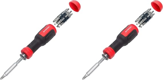 SHARDEN Multi Screwdriver 13-in-1 Screw Driver Adjustable Screwdriver Set Multitool All in One with Torx Security, Flat Head, Phillips, Hex, Pozidriv and 1/4 Nut Driver (Pack of 2)