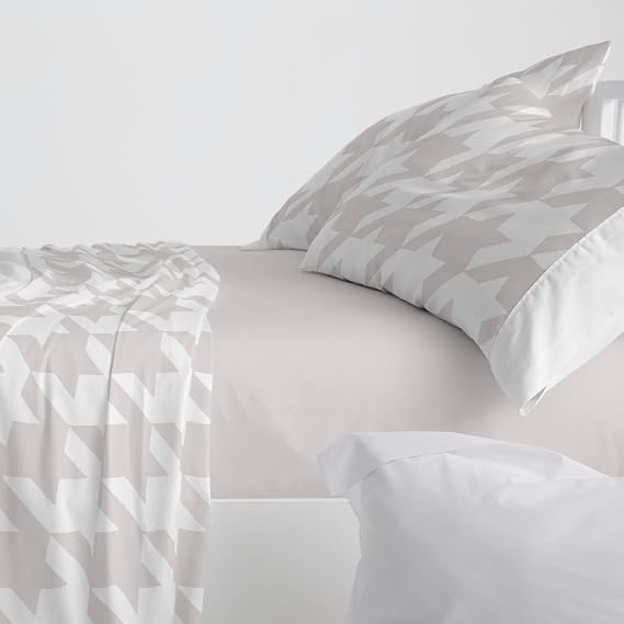 Burrito Blanco | Bed Sheet Set 100% Cotton Bed 150-160 Quartz