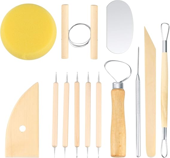 Modeling Tool Set, Sculpting Set, Polymer Clay Tools, Pottery and Pottery