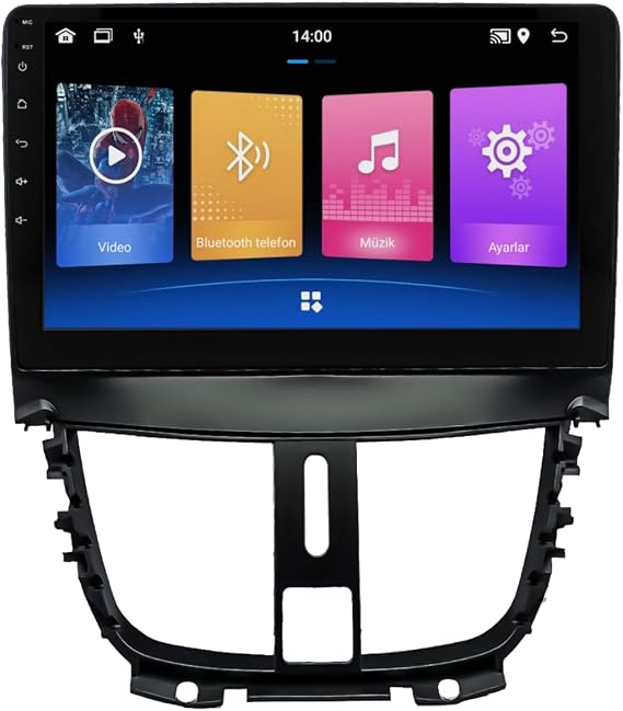 Android Multimedia Compatible with CARVOCAL Peugeot 207 (4 GB RAM / 64 GB MEMORY)