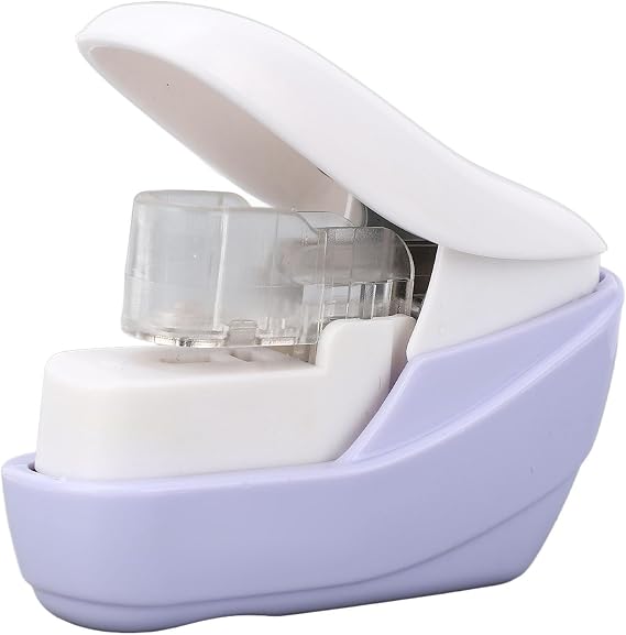 CHICIRIS Hefllless Forklift Efficient Hand Press Binding Machine for 4 Pages Home School Office Purple