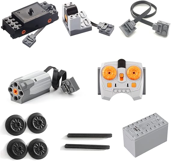 Technik Power Functions Kit, Servo Motor Set, Technical Remote Control Set, Compatible with Lego Technic