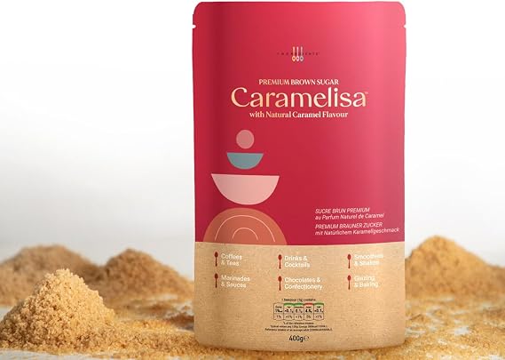 Caramelisa | Premium Brown Sugar with Strong and Natural Caramel Flavour | Multi-use, Luxurious Mouthfeel 400g